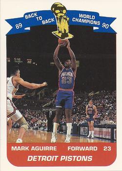 1990-91 Unocal Detroit Pistons #NNO Mark Aguirre Front