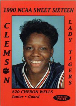 1990-91 Clemson Tigers Women #14 Cheron Wells Front
