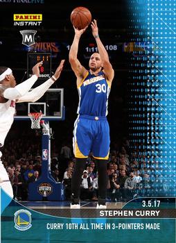 2016-17 Panini Instant NBA - Blue #267 Stephen Curry Front