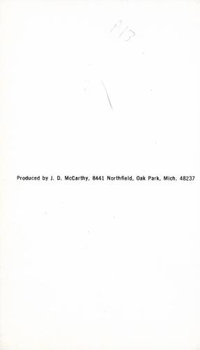 1957-70 J.D. McCarthy Postcards #NNO Rick Barry Back