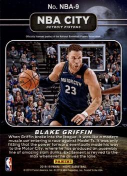 2018-19 Hoops - NBA City #NBA-9 Blake Griffin Back