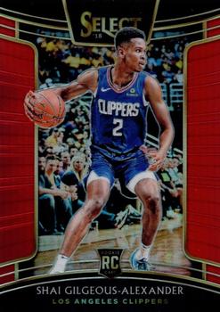 2018-19 Panini Select - Red Prizms #7 Shai Gilgeous-Alexander Front