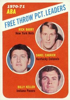 1971-72 Topps #149 Rick Barry / Darel Carrier / Billy Keller Front