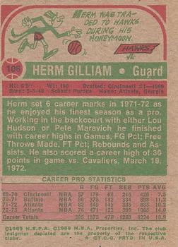 1973-74 Topps #106 Herm Gilliam Back