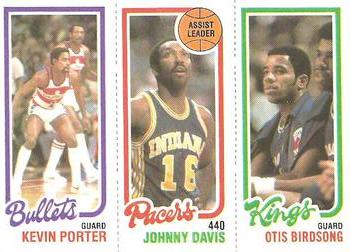 1980-81 Topps #114 / 125 / 250 Kevin Porter / Johnny Davis / Otis Birdsong Front