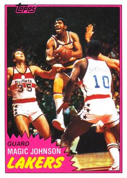 1981-82 Topps #21 Magic Johnson Front