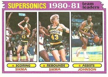 1981-82 Topps #64 Jack Sikma / Vinnie Johnson Front