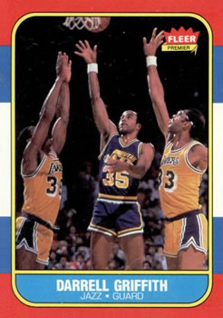 1986-87 Fleer #42 Darrell Griffith Front