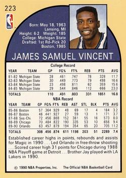 1990-91 Hoops #223 Sam Vincent / Michael Jordan Back