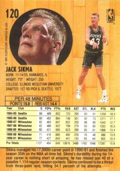1991-92 Fleer #120 Jack Sikma Back