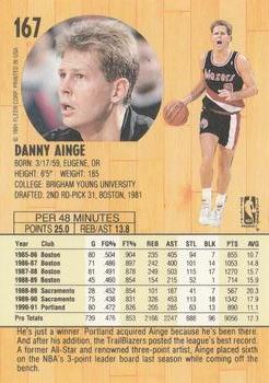 1991-92 Fleer #167 Danny Ainge Back