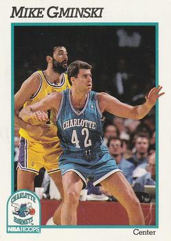 1991-92 Hoops #22 Mike Gminski Front