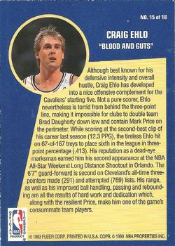 1992-93 Fleer - Sharpshooters #15 Craig Ehlo Back
