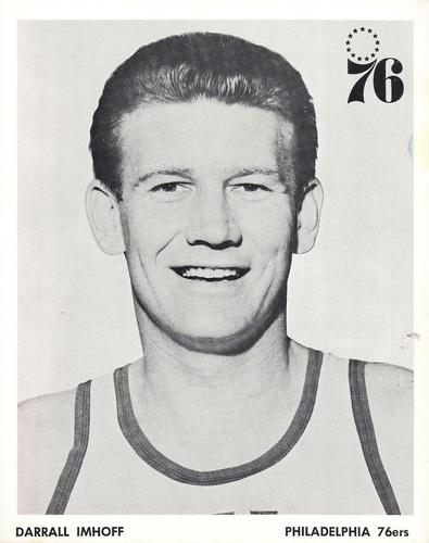 1968-69 Philadelphia 76ers #NNO Darrall Imhoff Front