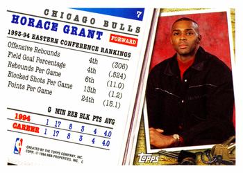 1994-95 Topps #7 Horace Grant Back