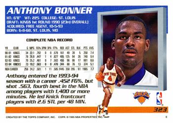 1994-95 Topps #323 Anthony Bonner Back