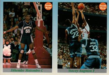 1991-92 Front Row Premier - Dual Player Promos #98 / 99 Dikembe Mutombo / Stacey Augmon Front