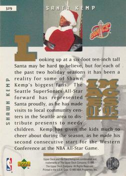 1995-96 Upper Deck #329 Shawn Kemp Back