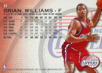1996-97 Fleer #51 Brian Williams Back