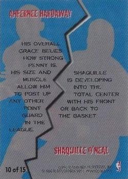 1996-97 Fleer - Game Breakers #10 Anfernee Hardaway / Shaquille O'Neal Back