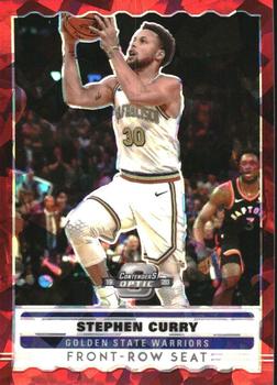 2019-20 Panini Contenders Optic - Front Row Seat Red Cracked Ice #19 Stephen Curry Front