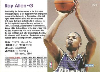1996-97 Hoops #279 Ray Allen Back