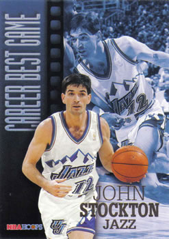 1996-97 Hoops #347 John Stockton Front