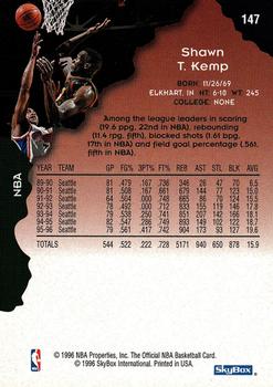 1996-97 Hoops #147 Shawn Kemp Back