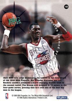 1996-97 Hoops #180 Hakeem Olajuwon Back
