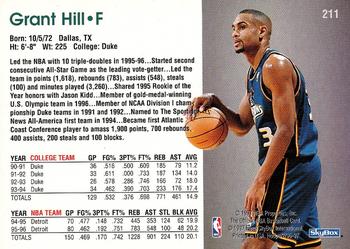 1996-97 Hoops #211 Grant Hill Back