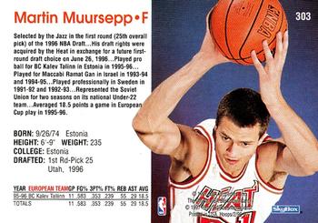 1996-97 Hoops #303 Martin Muursepp Back