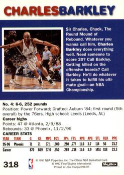 1996-97 Hoops #318 Charles Barkley Back