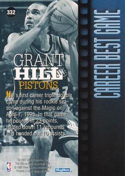 1996-97 Hoops #332 Grant Hill Back