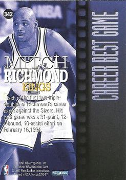 1996-97 Hoops #342 Mitch Richmond Back