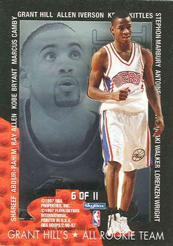 1996-97 Hoops - Grant's All-Rookies #6 Allen Iverson Back