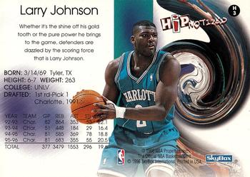 1996-97 Hoops - Hipnotized #H3 Larry Johnson Back