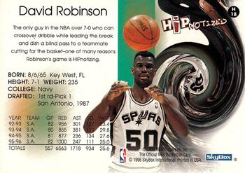 1996-97 Hoops - Hipnotized #H18 David Robinson Back