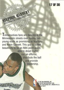1996-97 Hoops - Rookies #17 Stephon Marbury Back