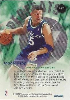 1996-97 Hoops - Superfeats #2 Jason Kidd Back
