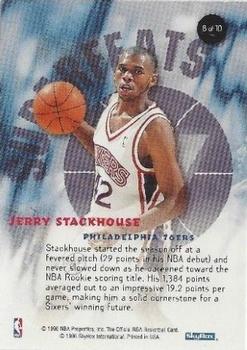 1996-97 Hoops - Superfeats #8 Jerry Stackhouse Back
