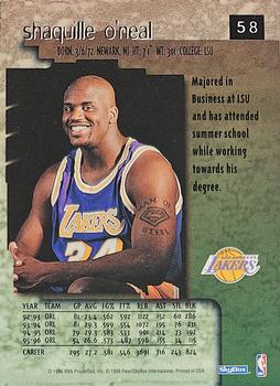 1996-97 SkyBox Premium - Star Rubies #58 Shaquille O'Neal Back
