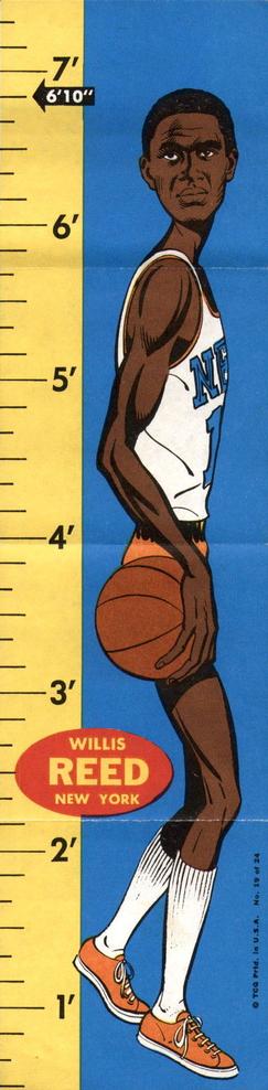 1969-70 Topps - Rulers #19 Willis Reed Front