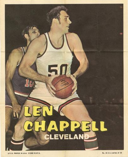 1970-71 Topps - Poster #24 Len Chappell Front