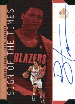 1998-99 SP Authentic - Sign of the Times Bronze #BG Brian Grant Front