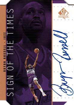 1998-99 SP Authentic - Sign of the Times Bronze #BR Bryon Russell Front