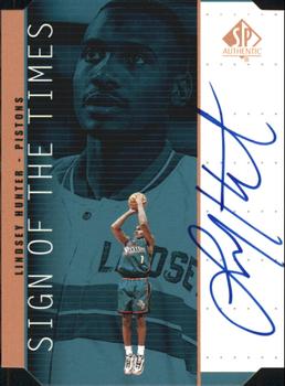 1998-99 SP Authentic - Sign of the Times Bronze #LH Lindsey Hunter Front