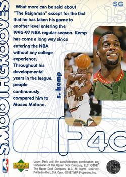 1996-97 Upper Deck - Smooth Grooves #SG15 Shawn Kemp Back