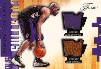 2001-02 Flair - Courting Greatness Ball and Court #NNO Vince Carter Front