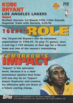 1997-98 Topps - Fantastic 15 #F12 Kobe Bryant Back