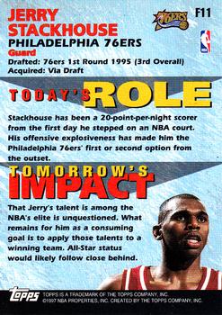 1997-98 Topps - Fantastic 15 #F11 Jerry Stackhouse Back